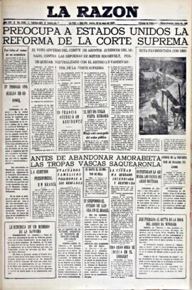 La Razón, edición del 20 de mayo de 1937