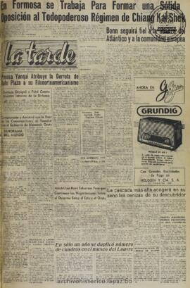 La Tarde, edición del 30 de junio de 1960