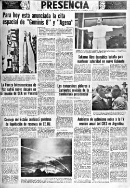 Presencia, edición del 16 de marzo de 1966
