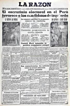 La Razón, edición del 16 de octubre de 1936
