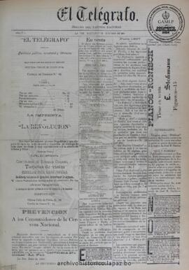 El Telegrafo, edición del 27 de octubre de 1896