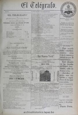 El Telegrafo, edición del 10 de marzo de 1894
