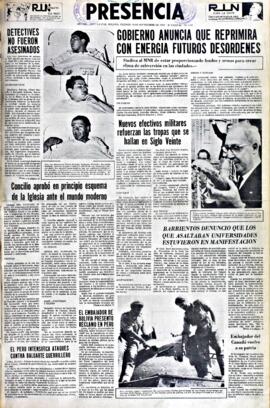 Presencia, edición del 24 de septiembre de 1965