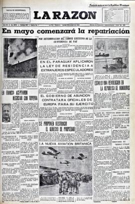 La Razón, edición del 25 de abril de 1936