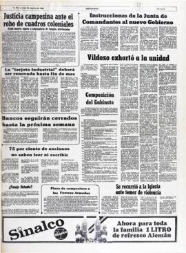 VILDOSO EXHORTÓ A LA UNIDAD. (1982, 22 de julio). Meridiano [La Paz, Bolivia], p. 3.