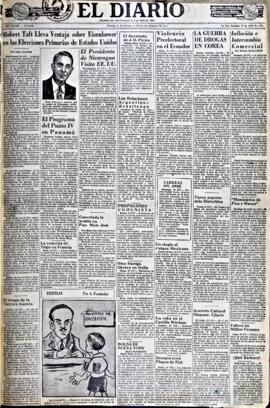 El Diario, edición del 27 de abril de 1952