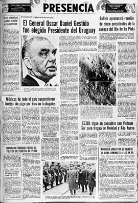 Presencia, edición del 29 de noviembre de 1966