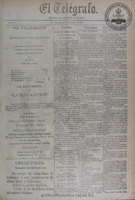 El Telegrafo, edición del 7 de abril de 1896