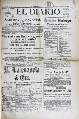 El Diario, edición del 11 de diciembre de 1906