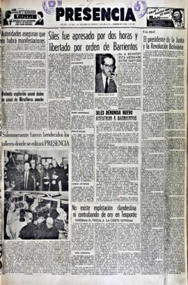 Presencia, edición del 9 de abril de 1965