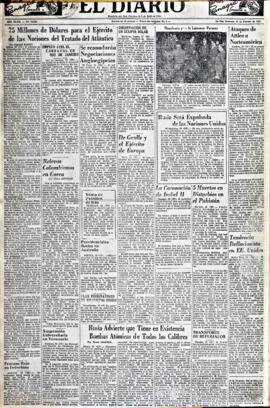 El Diario, edición del 24 de febrero de 1952