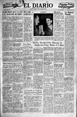 El Diario, edición del 10 de diciembre de 1954
