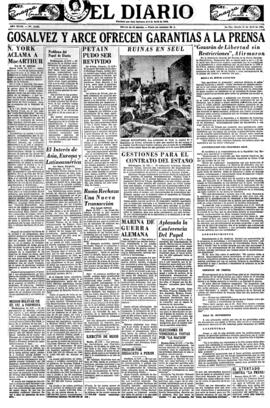El Diario, edición del 21 de abril de 1951