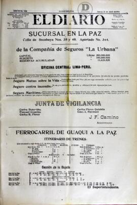 El Diario, edición del 26 de abril de 1906
