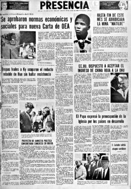 Presencia, edición del 19 de junio de 1966
