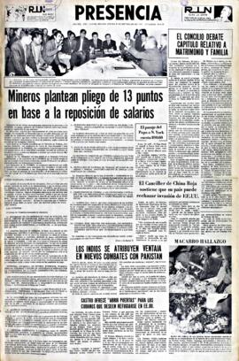 Presencia, edición del 30 de septiembre de 1965