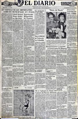 El Diario, edición del 24 de mayo de 1952