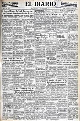 El Diario, edición del 1 de octubre de 1953