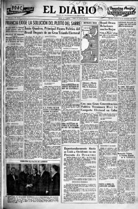 El Diario, edición del 23 de octubre de 1954