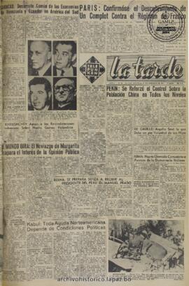 La Tarde, edición del 27 de febrero de 1960