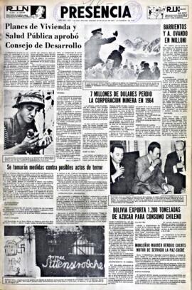 Presencia, edición del 10 de julio de 1965