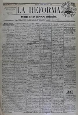 La Reforma, edición del 24 de enero de 1874
