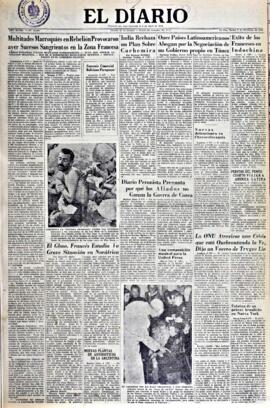 El Diario, edición del 9 de diciembre de 1952