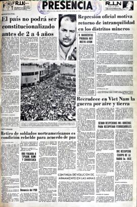 Presencia, edición del 15 de junio de 1965