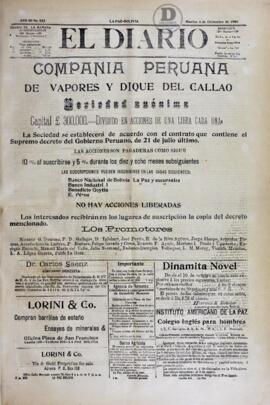 El Diario, edición del 4 de diciembre de 1906