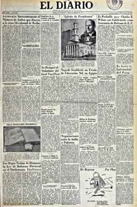 El Diario, edición del 24 de enero de 1953