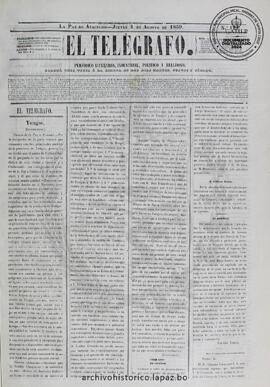 El Telegrafo, edición del 4 de agosto de 1859
