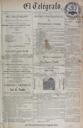El Telegrafo, edición del 3 de enero de 1895
