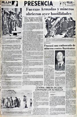 Presencia, edición del 23 de mayo de 1965