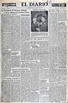 El Diario, edición del 29 de septiembre de 1952