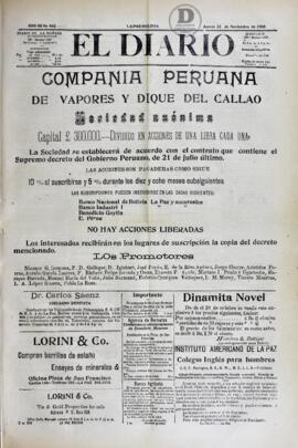 El Diario, edición del 22 de noviembre de 1906