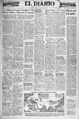 El Diario, edición del 9 de enero de 1954