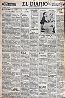 El Diario, edición del 16 de mayo de 1952