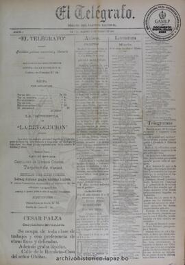 El Telegrafo, edición del 28 de enero de 1896