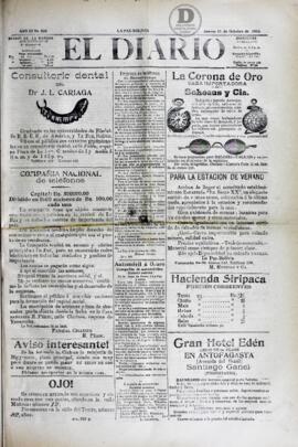 El Diario, edición del 11 de octubre de 1906