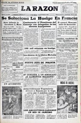 La Razón, edición del 9 de junio de 1936