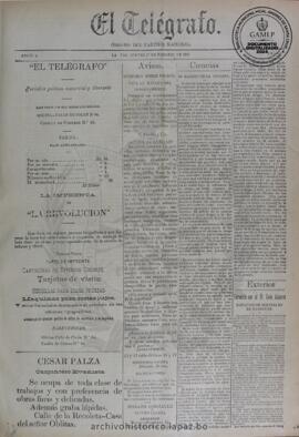 El Telegrafo, edición del 27 de febrero de 1896