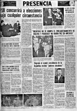 Presencia, edición del 30 de junio de 1966