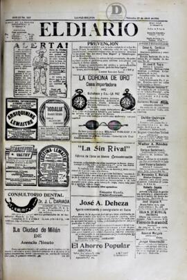 El Diario, edición del 25 de abril de 1906