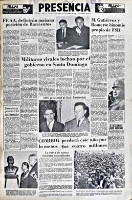 Presencia, edición del 27 de abril de 1965