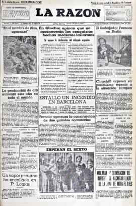 La Razón, edición del 3 de julio de 1936