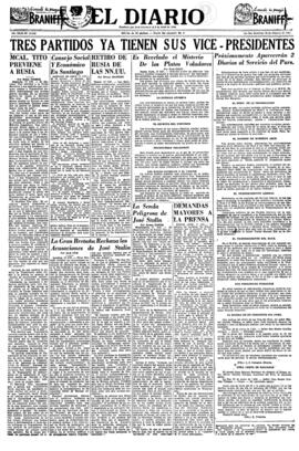 El Diario, edición del 18 de febrero de 1951