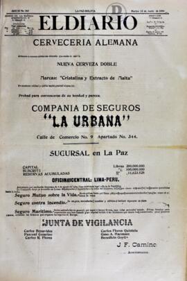 El Diario, edición del 12 de junio de 1906