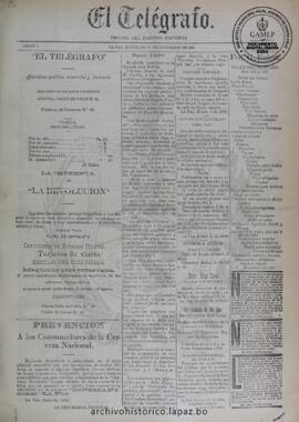 El Telegrafo, edición del 18 de noviembre de 1896