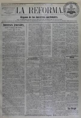 La Reforma, edición del 6 de junio de 1874