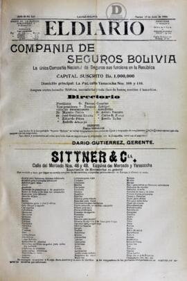 El Diario, edición del 17 de julio de 1906